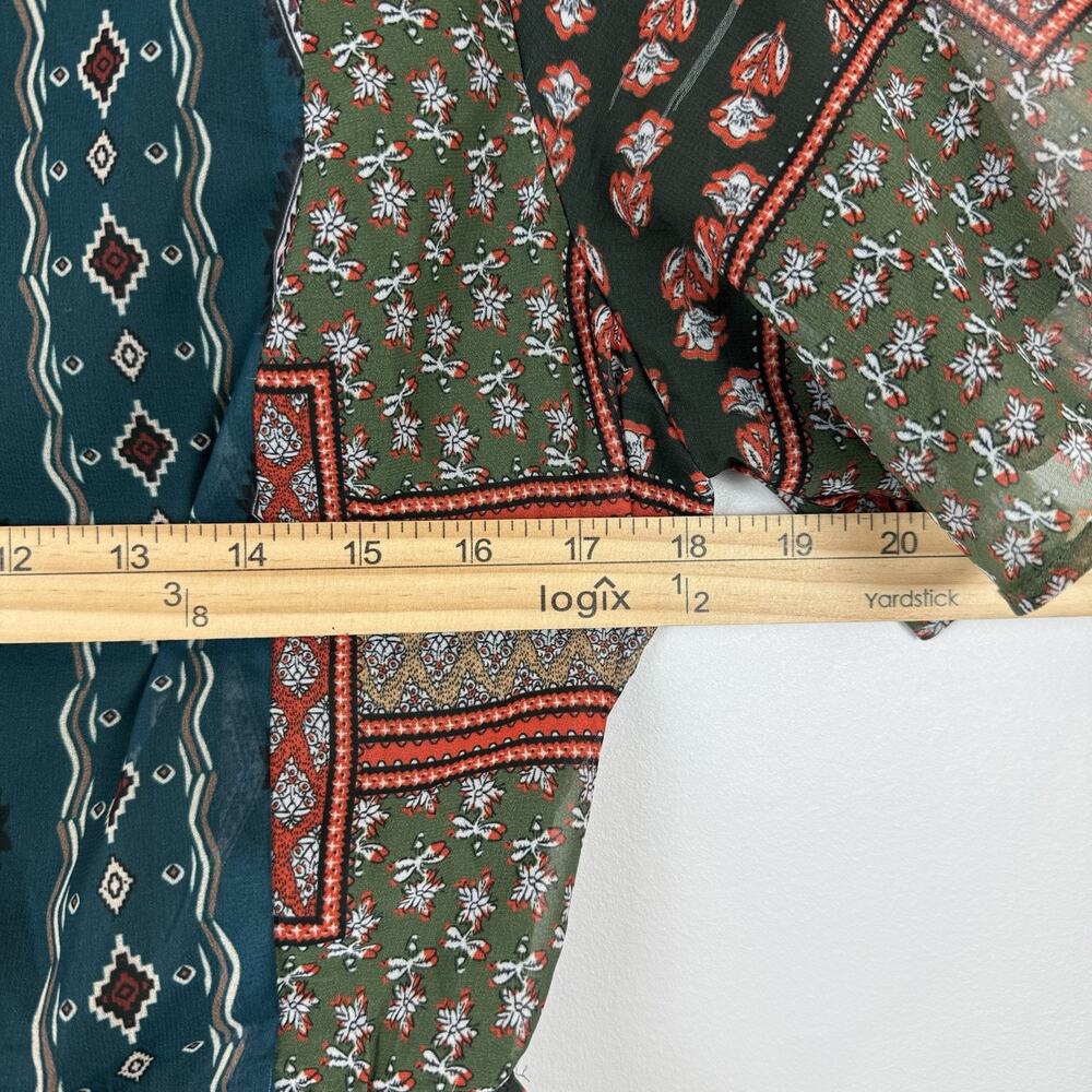 Roolee Womens Maxi Dress Small Mixed Print Country Cottagecore Long Modest Boho - Picture 7 of 8